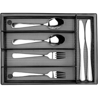 EKNITEY 5 Component Utensil Drawer Organizer Cutlery Tray