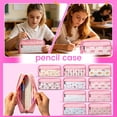 thumbnail image 4 of Bow Pattern Pink Pencil Case，Portable and foldable, 4 of 5