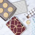 thumbnail image 5 of Yayeee Pot Holders Kitchen Heat Resistant with Pocket 7"x9.8" Cotton Oven Cooking Hot Pads, Red Circles, 5 of 7