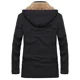 thumbnail image 5 of Abrigo militar de carga para hombre, chaqueta gruesa y cálida para hombre, parka de invierno, chaqueta acolchada de algodón informal, sudaderas con capucha de piel con múltiples bolsillos para hombre,, 5 of 5
