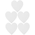 thumbnail image 1 of Tablero de dibujo de algodón en forma de corazón de 5 piezas Espesar Tablero de pintura de arte Tablero de papel de artista Pintura al óleo Lienzo Sketchpad (Blanco), 1 of 5