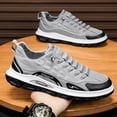 thumbnail image 4 of Zapatillas de deporte de alta calidad para hombre, calzado deportivo de lona transpirable sin cordones, zapatos informales con plataforma antideslizante, calzado de trabajo para hombre 2024, 4 of 5