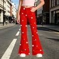 thumbnail image 2 of JFTTX Big Girls Flared Pants Star Graphic Pants for Girls Slim Fit Fall Trendy Trousers with Pockets, 2 of 6