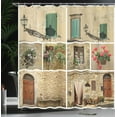 thumbnail image 4 of Ambesonne Colorful Shower Curtain, Italian Stone Houses, 69"Wx70"L, Multicolor, 4 of 5