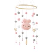 Baby Crib Mobile Toys Bed Decoration Crib Ornaments for Baby Mobile for Cots Pink