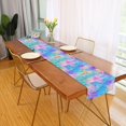 thumbnail image 2 of Yayeee Table Runner 70 inches Long for Home Kitchen Rectangle Dining Table Holiday Party Decoration, Neon Starfish Pattern, 2 of 7
