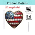 thumbnail image 4 of SHENGXINY 4th of July Window Hanging Decorations, Patriotic Independence Day Decor, Usa Flag Acrylic 2D Star Ornament for Home Living Room Door Window, Party Supplies Multicolor, 4 of 6
