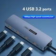 thumbnail image 5 of HUB USB C de 4 Puertos Divisor USB C de Alta Velocidad de 10 Gbps para Computadoras Portátiles Accesorios para PC Tableta Teléfono Disco Duro USB Type-C 3.2 HUB, 5 of 5