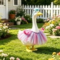 thumbnail image 5 of Nkmbld Porch Goose Decor, Cute Goose Clothes for 23" Lawn Statue, Farmhouse Big White Gooses Sculpture Decoration for Garden Lawn Yard and Patio, 5 of 8