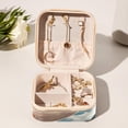 thumbnail image 6 of Sea Mew Travel Portable Square Jewelry Stand - Earring Organizer, Earring Holder, and Jewelry Box - Suitable for Girls and Women, 6 of 6