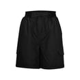 thumbnail image 5 of SDNall Cargo Shorts for Women Fashion Casual Solid Color High Waist Cargo Pants A-Line Loose Wide Leg Casual Pants (Black, Sizes S-XXXL), 5 of 9