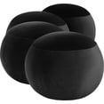 thumbnail image 5 of Meridian Furniture Apollo Black Velvet Bench, 5 of 10