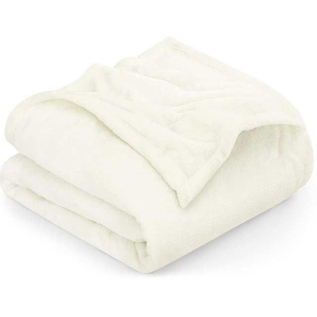 Cama polar Blanket Utopia, tamaño king, color marfil, 300 g/m², microfibra