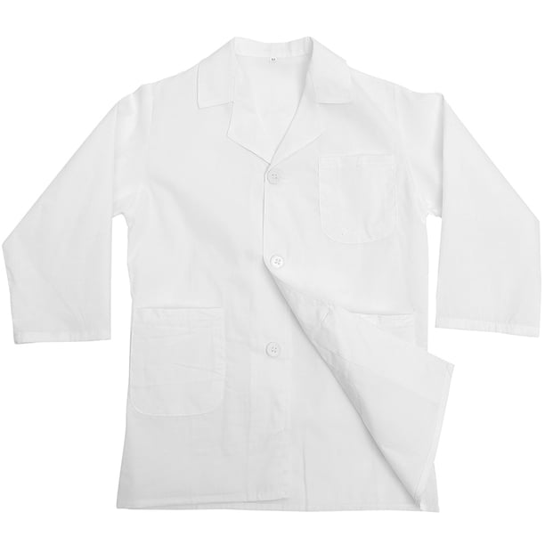 Bata de laboratorio unisex para niños, disfraz de científico, ropa blanca para bebés