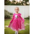 thumbnail image 3 of Toddler Girls Long Sleeve Autumn Spring Dress Casual Outfits Party Tutu Dress Gifts for 3-7 Years, 3 of 6