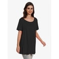thumbnail image 3 of Women's Plus Size Short Sleeve V-Neck T-Shirt - Casual Summer Tops, Comfortable Breathable Tee Shirt, 3 of 6