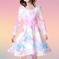 thumbnail image 2 of TOOYOU Girls Dresses Children'S Flash Sequin Fashion Slim Dress Sweet Girl Elegant Sundress ,Size 8-9 Years , Pink, 2 of 4