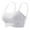 White, variant on Womens Casual Removable Straps Sexy Bra - Two-Way Wear Design, Wireless, Nylon Fabric, Adjustable for Full Support and Comfort