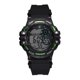 thumbnail image 1 of Reloj electrónico para deportes al aire libre, reloj de pulsera impermeable de goma para estudiantes para hombres (verde), 1 of 2