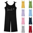 thumbnail image 5 of Weebloom Girls Overalls Outdoor Casual School With Round Neck Design Ages 5-14 Comfortable and Stylish With Pockets Girls Jumpsuit Yellow 13-14 Years, 5 of 7