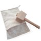 thumbnail image 1 of Bewildely Mazo de hielo y bolsa de lona Herramienta profesional para triturar hielo Reutilizable Portátil Práctico Martillo de Bolsa absorbente de Cocina y Comedor Bewildely HA020656-00, 1 of 1