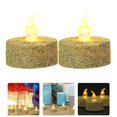thumbnail image 3 of Shisuyan 12pcs Flickering Night Light Golden Plastic Long Lighting Time For Homes, 3 of 8