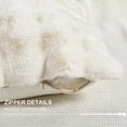 thumbnail image 4 of Home Soft Things Bubble Textured Faux Fur Pillow Covers, Set of 2, 20"x20", White, 4 of 8