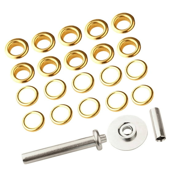 STRANDCHIC 103Pcs Upholstery Eyelets For Tarpaulin And Awning Repair Work