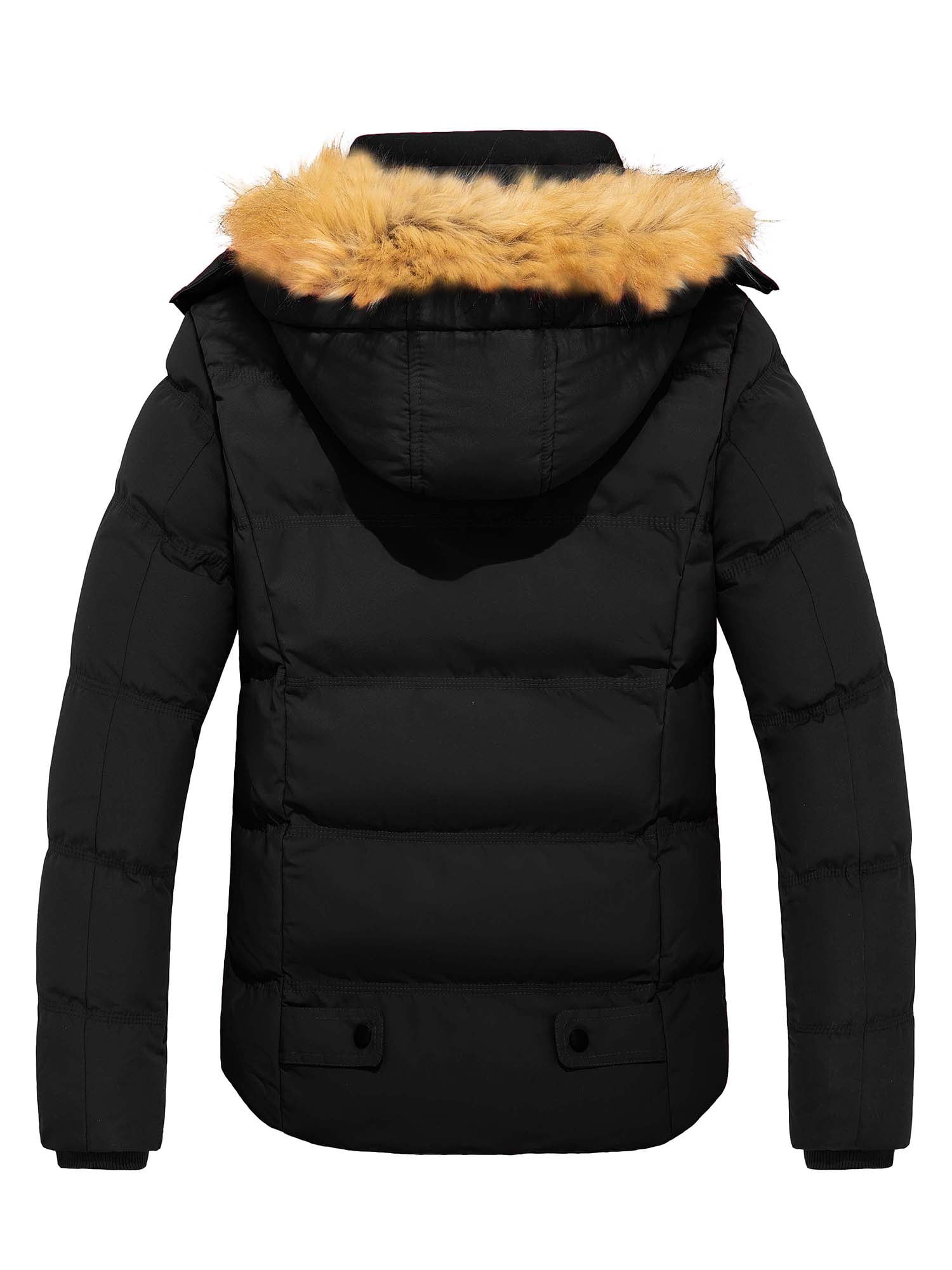 Black Real Natural Fur Hooded Oversized Fishtail Parka Jacket –  lexifashionuk