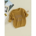 thumbnail image 3 of Bagilaanoe New Baby Girl Boy Knitted Sweater Long Sleeve Letters Pullover 3M 6M 9M 12M 18M Infant Warm Jumpers Tops Fall Loose Knitwear, 3 of 9