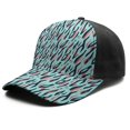 thumbnail image 2 of Leopard Print Baseball Cap Adjustable Size – Stylish Spliced Design Trucker Hat, Dad Hat with Full Print Front & Brim, Breathable Cotton Blend Snapback for Sports, Travel & Daily Wear, 2 of 3