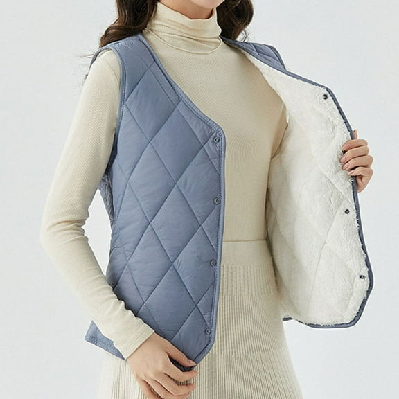 Women's Sleeveless Knit Sweater Vest Solid Color Casual Winter Comfortable Fashion Outerwear Jacket Chunky Knit Wear