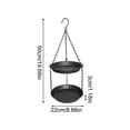 thumbnail image 2 of Double-Layer Hanging Bird Feeder Tray, Two-Tiered Seed Platform for Outdoor Garden Decor, Large Capacity Wild Bird Feeding Station, Green, 2 of 4