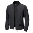 thumbnail image 2 of Letdown Men's Jackets -Bomber Jacket Fall Winter Warm Full Zip Casual Coats Lightweight Windbreaker_Sport Coat Travel Outwear, 2 of 4