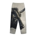 thumbnail image 3 of Lsque Mystical Bull in Fog Print Women's Pajama Pants, Lounge Pant - Comfortable Home Wear,Elastic Waistband, Stylish Design-X-Large, 3 of 9