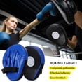 thumbnail image 4 of Boxing Pads Focus Mitts, Curved Hook and Jab Target Hand Pads, Great for MMA, Muay Thai, Kickboxing, Martial Arts, Karate Training, Padded Punching, Coaching Strike Shield (Black Blue), 4 of 9