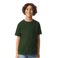 thumbnail image 2 of Gildan Youth Ultra Cotton T-Shirt, Youth Crewneck T-Shirt, Cotton Kids Short Sleeve Tee, Forest Green, S, 2 of 5
