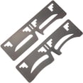 thumbnail image 3 of 2Pcs Eyebrow Ruler Stainless Steel Eyebrow Stencil Guide Makeup Tool for Women Girls, 3 of 9