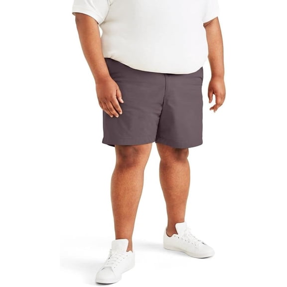 Dockers Men's Ultimate Straight Fit Supreme Flex Shorts Sparrow Purple Size 48