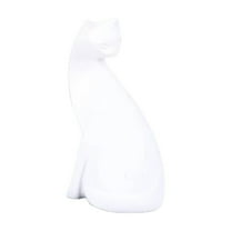 Elegant Resin Cat Figurine Sculpture Modern Abstract Desktop Decoration Unique for Cat Lovers Home Bookshelf Ornament