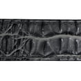 thumbnail image 2 of Men Charcoal Gray Faux Crocodile Alligator Skin Leather Belt, 2 of 3