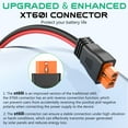 thumbnail image 5 of Solar Connector to XT60i Charge Extension Cable, 25FT Adapter Cable to Solar Panel Charging Wire for Battery Portable Power Station Solar Generator, 5 of 10
