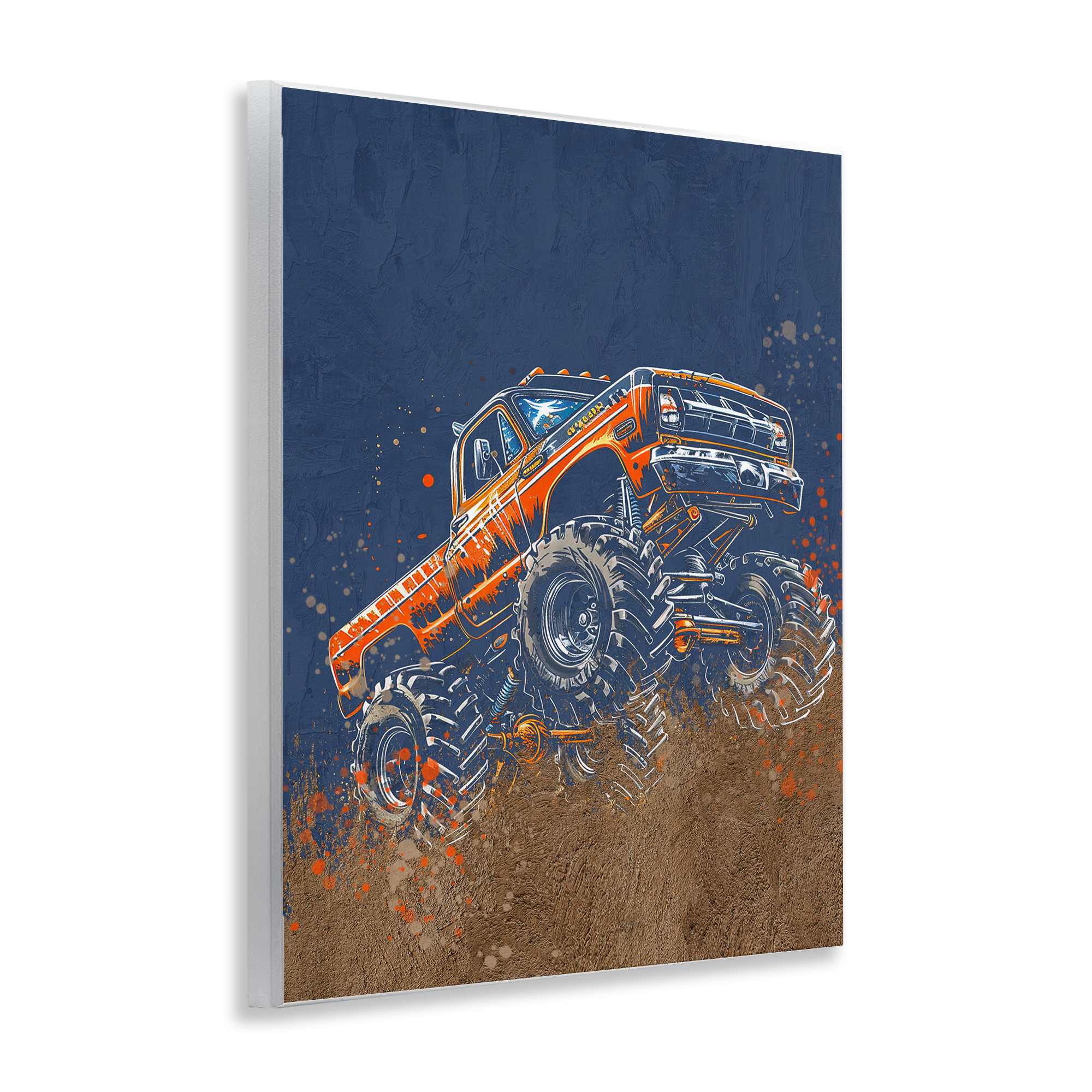My Jam Monster Truck Wall Plaque Art, design by Kim Allen