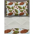 thumbnail image 3 of Green and Brown Comforter & Sham Bedding Set, Sketchy Illustration of Cardamon with Cursive Typography Tropical Aroma, 3 pcs Duvet Set Microfiber Filling Quilt, 5 Sizes, Multicolor, by Ambesonne, 3 of 4