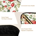 thumbnail image 5 of FORMRS Makeup Bag Travel Cosmetic Organizer for Women Fold Flat Zipper Pouch with Handle, Beige Apple Pattern, 5 of 8