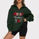 thumbnail image 2 of Sudaderas Navideñas de Cuello Redondo Para Mujer Otoño Invierno Casual Temperamento Moda Felpa Cálido Underlay Estampado Suéter Manga Larga Top Odeerbi ODB192505, 2 of 6