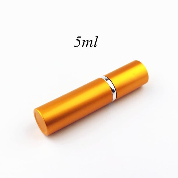 Mini botella de cristal de Perfume portátil, atomizador de aluminio para viaje, atomizador de Perfume de Metal vacío, 1 unidad, 5ml, 10ml Tan Jianjun unisex