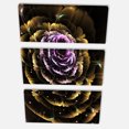 thumbnail image 3 of Design Art - Perfect Fractal Flower in Gold and Purple, 3 of 3