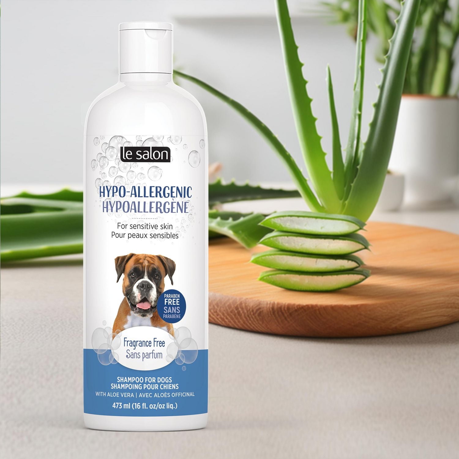 Shampoing hypoallergène Le Salon pour chiens, sans parfum, 473 ml (16 oz)
