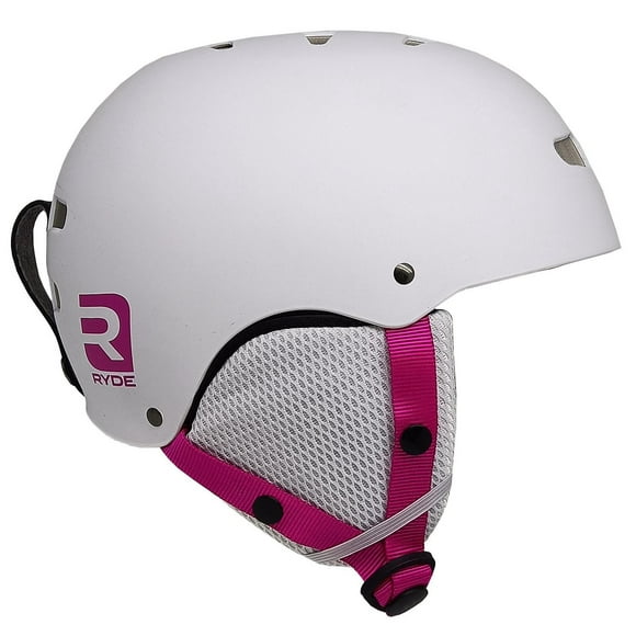8+ Casque D'Hiver Ryde Filles, Blanc, par Stoneridge Cycle Taille de tête: 55 à 59 cm